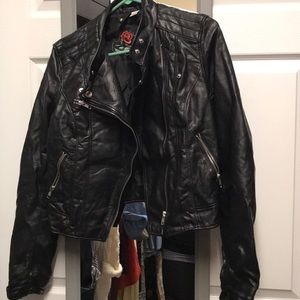 Faux leather jacket